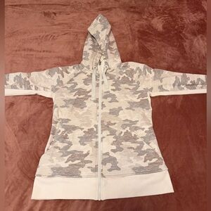 Athleta Camouflage Zip-Up Hoodie